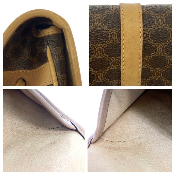 CELINE Brown Leather Shoulder Bag - Picture 7 of 10